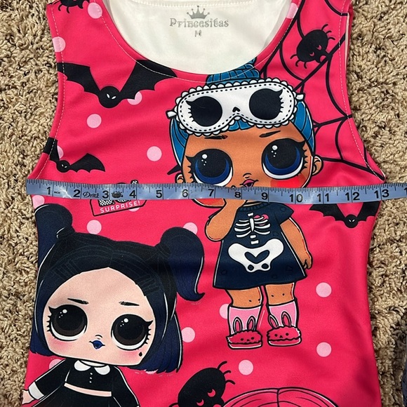 Girls adorable LOL print Halloween dress - Picture 4 of 5